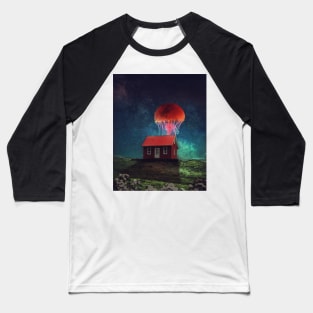 Jellyfish formed like the moon Baseball T-Shirt